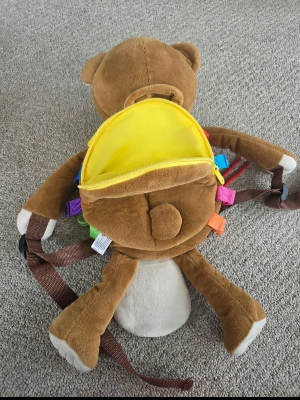Buckle Billy Plush Activity Bear with Learning Clock and Laces